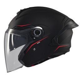 Casca MT Helmets Cosmo SV - Open face, negru mat, ECE 22.06
