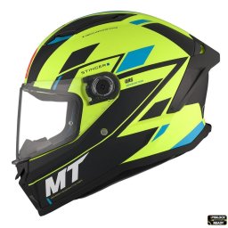 Casca MT Helmets Stinger 2 Zivze - Integrală, galben fluor mat, ECE 22.06