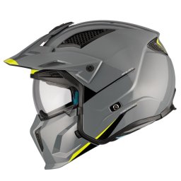 Casca MT Helmets Streetfighter SV S - Adventure, gri lucios, Ochelari soare incluși, ECE 22.06