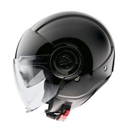 Casca MT Helmets Viale SV S - Open face, negru lucios, Ochelari soare incluși, ECE 22.06