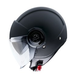 Casca MT Helmets Viale SV S - Open face, negru mat, Ochelari soare incluși, ECE 22.06