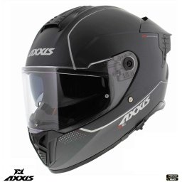 Casca Axxis Hawk SV - Integrală, titanium mat, Ochelari soare incluși, ECE 22.06