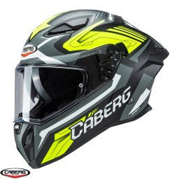 Casca Caberg Drift Evo II SV Jarama - Integrală, negru/gri/galben fluor mat, Pinlock și ochelari soare incluși, ECE 22.06