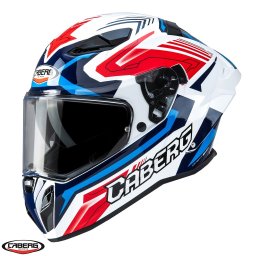 Casca Caberg Drift Evo II SV Jarama - Integrală, alb/rosu/albastru lucios, Pinlock și ochelari soare incluși, ECE 22.06