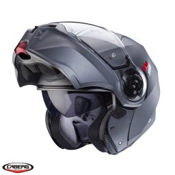 Casca Caberg Duke Evo SV - Flip-up, titanium mat, Ochelari soare incluși, ECE 22.06