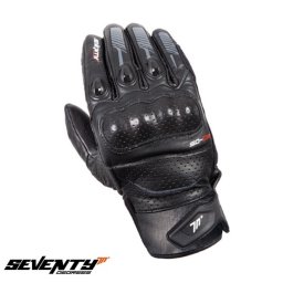 Manusi moto piele Ixon Drizzle MS - barbati, all season, impermeabile, touring/adventure, degete tactile, khaki/negru