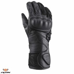 Manusi moto piele Ixon Thund LS - dama, vara, racing, degete tactile, negru