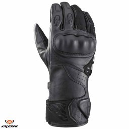 Manusi moto piele Ixon Thund MS - barbati, vara, racing, negru