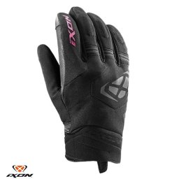 Manusi moto piele Ixon MIG 2 WP LS - dama, vara, impermeabile, sport, degete tactile, negru