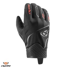 Manusi moto Ixon Pro Hurricane 2 MS - barbati, iarna, impermeabile, street, degete tactile, negru/rosu