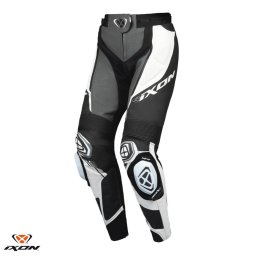 Pantaloni moto piele Ixon Vortex 3 LS - dama, vara, racing, negru/antracit/alb