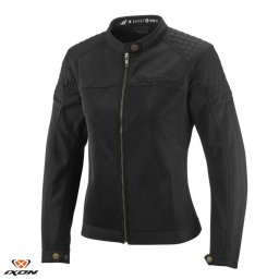 Geaca moto Ixon Ozcan LS - dama, vara, urban/heritage, negru