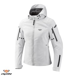 Geaca moto Ixon Burning LS - dama, all season, impermeabila, urban/touring/adventure, gri lucios