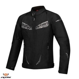 Geaca moto Ixon Caliber WP MS - barbati, all season, impermeabila, street/sport, negru