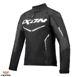 Geaca moto Ixon Cordolo - barbati, vara, roadster, negru/antracit/alb