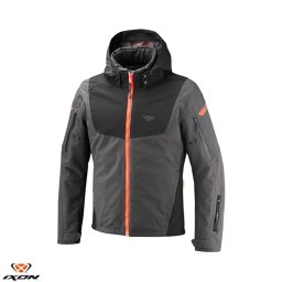 Geaca moto Ixon Burning MS - barbati, all season, impermeabila, urban/touring/adventure, negru/rosu