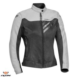 Geaca moto Ixon Orion LS - dama, vara, impermeabila, roadster/racing, negru/gri