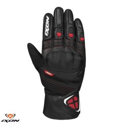 Manusi moto piele Ixon Pro Hawker MS - barbati, iarna, impermeabile, roadster, degete tactile, negru/rosu