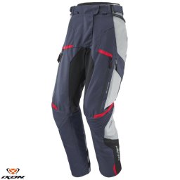Pantaloni moto Ixon Midgard LS - dama, all season, impermeabili, touring/adventure, gri/navy/negru