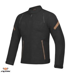 Geaca moto Ixon Striker Retro WP MS - barbati, vara, impermeabila, urban/heritage, negru/maro