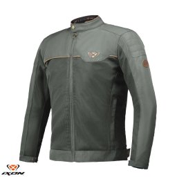 Geaca moto Ixon Cornet WP MS - barbati, vara, impermeabila, urban/heritage, verde/maro