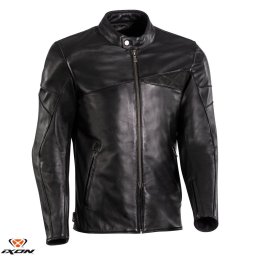 Geaca moto piele Ixon Cranky MS - barbati, all season, urban/heritage, negru