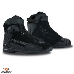 Ghete moto Ixon Bull 2 WP MS - barbati, all season, impermeabile, roadster, negru