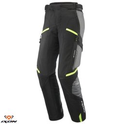 Pantaloni moto Ixon Midgard MS - barbati, all season, impermeabili, touring/adventure, negru/gri/galben