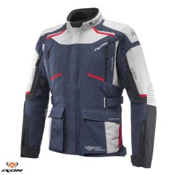 Geaca moto Ixon Midgard MS - barbati, all season, impermeabila, touring/adventure, gri/navy/negru