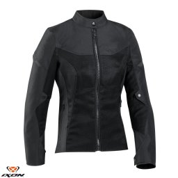Geaca moto Ixon Fresh LS - dama, vara, roadster/racing, negru