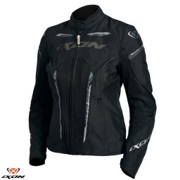 Geaca moto Ixon Striker AIR WPL LS - dama, vara, impermeabila, roadster/racing, negru