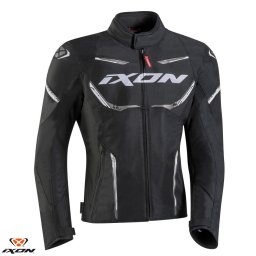 Geaca moto Ixon Striker AIR WP MS - barbati, vara, impermeabila, roadster/racing, negru/alb