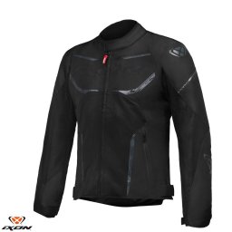 Geaca moto Ixon Striker AIR WP MS - barbati, vara, impermeabila, roadster/racing, negru