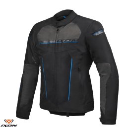 Geaca moto Ixon T-Rex MS - barbati, all season, impermeabila, roadster/racing, negru/gri/albastru