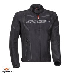 Geaca moto Ixon Striker MS - barbati, vara, impermeabila, roadster/racing, negru