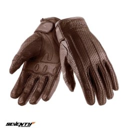Manusi moto piele Seventy Degrees SD-C24 - barbati, vara, street, maro