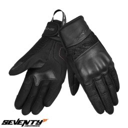 Manusi moto piele Seventy Degrees SD-C38 Icon - dama, vara, urban, negru