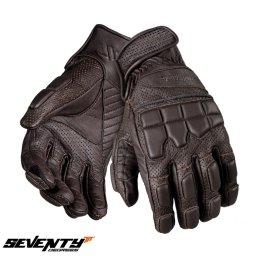 Manusi moto piele Seventy Degrees SD-N58 - barbati, vara, street, maro