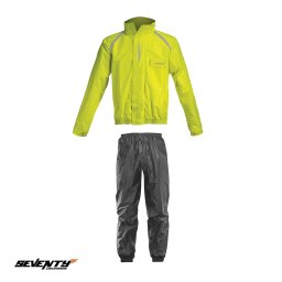 Costum ploaie moto Seventy SD-S1 galben și negru