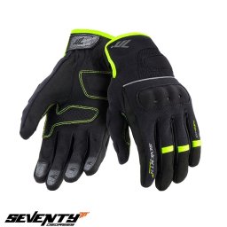 Manusi moto Seventy Degrees SD-C54 - barbati, vara, urban, degete tactile, negru/galben