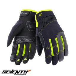 Manusi moto Seventy Degrees SD-C50 - dama, vara, urban, negru/galben