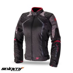 Geaca moto Seventy Degrees SD-JR49 - dama, all season, impermeabila, racing, negru
