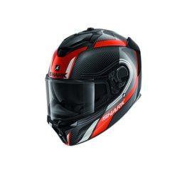 Casca SHARK SPARTAN GT CARBON TRACKER - Integrală, alb/gri/negru/portocaliu, Ochelari soare incluși