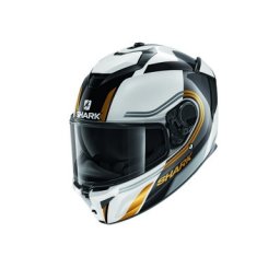 Casca SHARK SPARTAN GT TRACKER - Integrală, alb/galben/negru