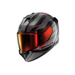 Casca SHARK D-SKWAL 3 SIZLER - Integrală, negru/gri/rosu mat, Ochelari soare incluși