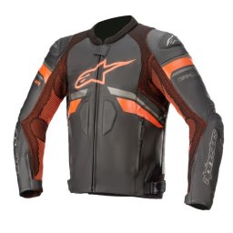 Geaca moto piele Alpinestars GP PLUS R V3 RIDEKNIT - barbati, vara, sport, negru/rosu
