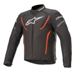 Geaca moto Alpinestars T-JAWS V3 WP - barbati, iarna/all season, impermeabila, street/sport, negru/rosu