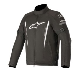 Geaca moto Alpinestars GUNNER v2 WATERPROOF JACKET - barbati, iarna/all season, impermeabila, street, alb/negru
