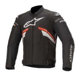 Geaca moto Alpinestars T-GP PLUS R V3 - barbati, all season, sport, alb/fluorescent/negru/rosu