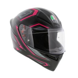Casca AGV K1 S Sling - Integrală, negru/roz mat, ECE 22.06